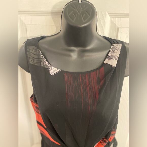Max and Cleo Midi Faux Wrap Sheath Cocktail Dress - Size 8 - Picture 2 of 9